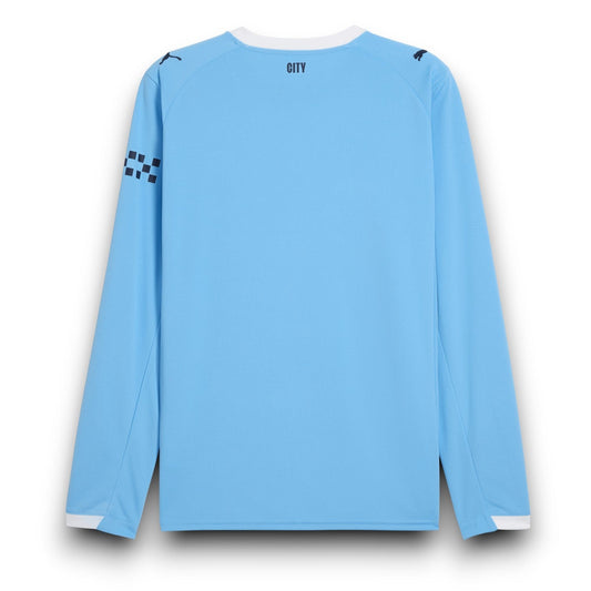 Manchester City Player Home Jersey 2025/26 Long Sleeve