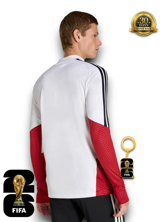 Germany World Cup 2026 Half-Zip Training Suit Set White
