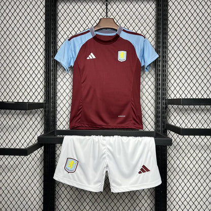 Kids Aston Villa Home Kit 2024/2025