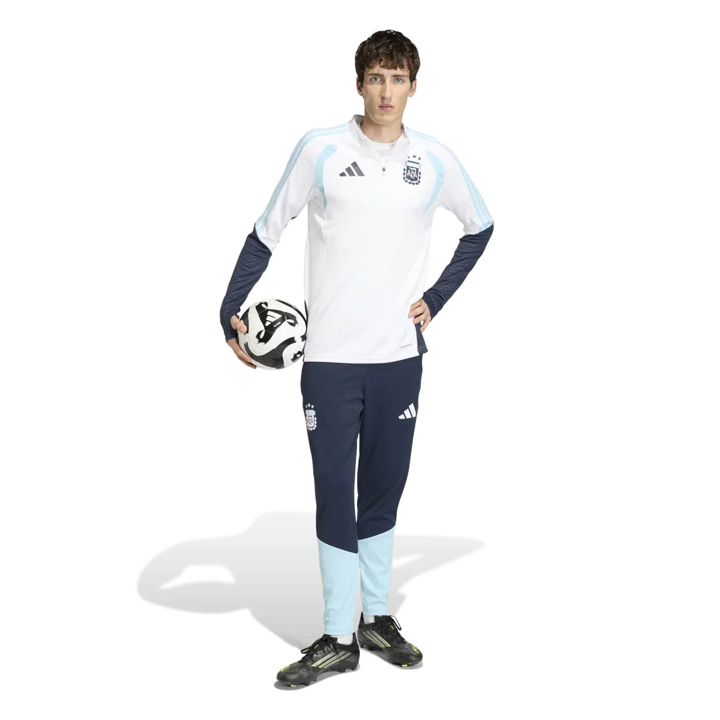 Argentina World Cup 2026 Half-Zip Training Suit Set White