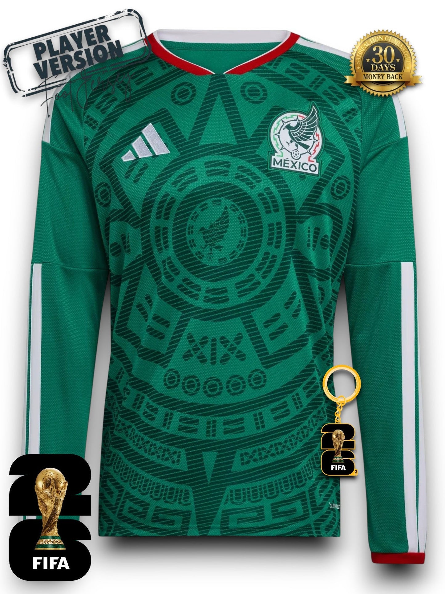 Mexico World Cup 2026 Jersey Player Version - Long Sleeve