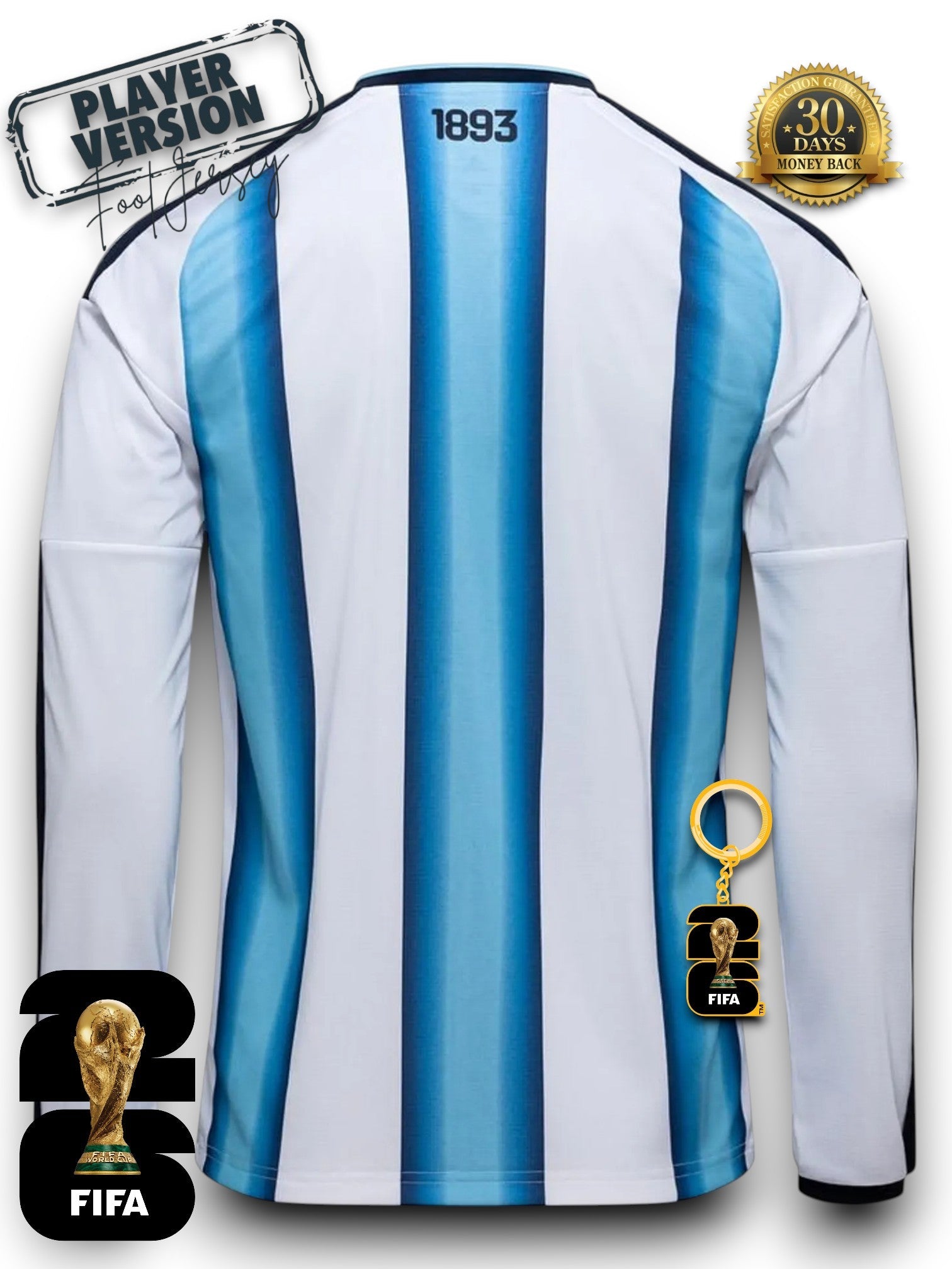 Argentina World Cup 2026 Jersey Player Version - Long Sleeve