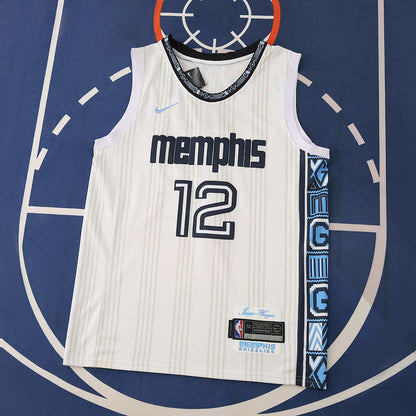 NBA Memphis Grizzlies White 12#MORANT 2025/26